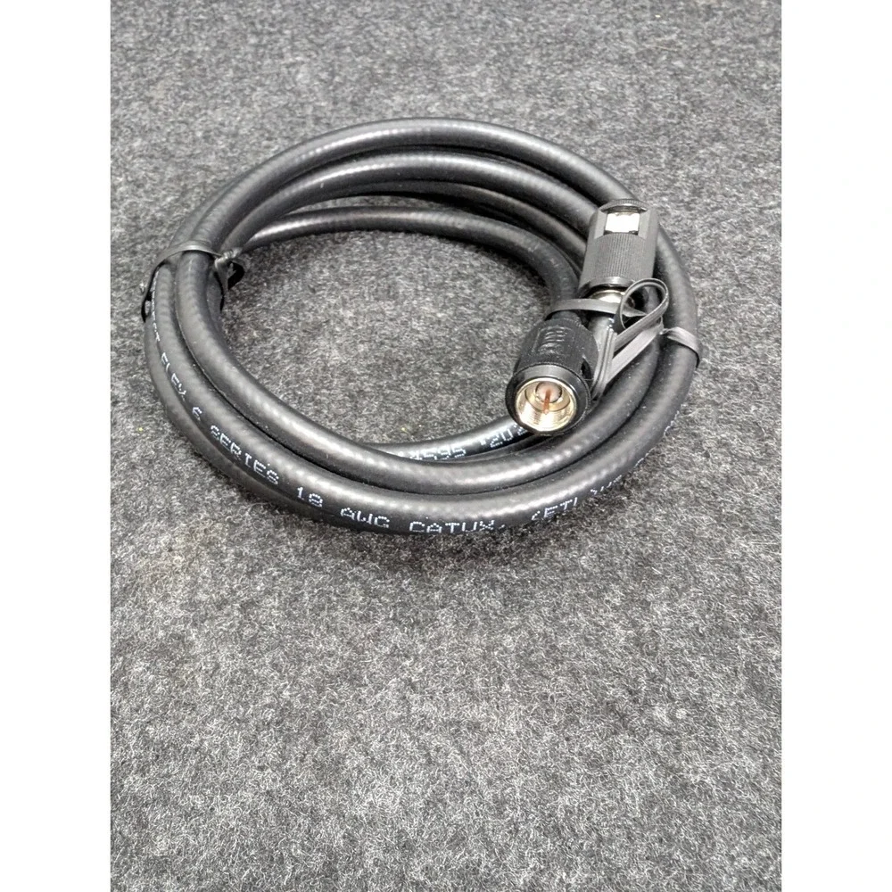 NEW PPC Perfect Flex 6 Series 18 AWG Coaxial Cable 8 Feet Black CATV CMX Coax